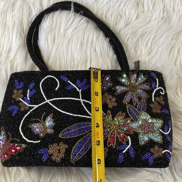 [ Vintage ] Floral Beaded Purse - Picture 15 of 15